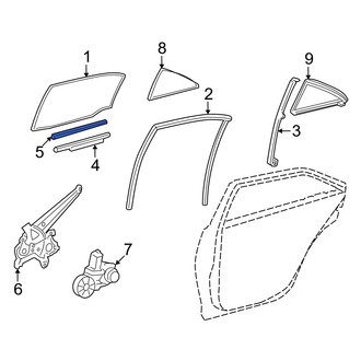 Lexus OE - Window Regulator Rail