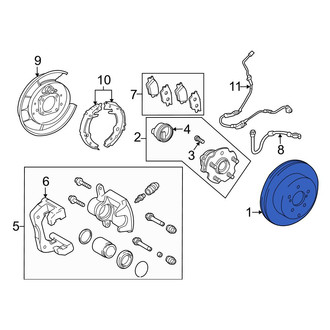 Lexus OE - Rear Disc Brake Rotor