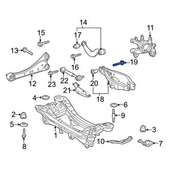 Lexus OE - Lower Suspension Control Arm Bolt