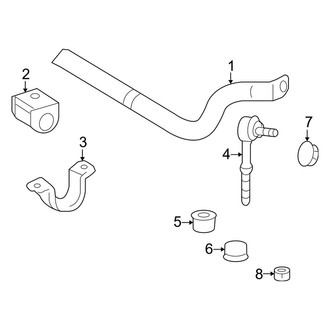 Lexus OE - Rear Suspension - Stabilizer Bar & Components (Base / Premium)