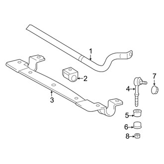 Lexus OE - Rear Suspension - Stabilizer Bar & Components