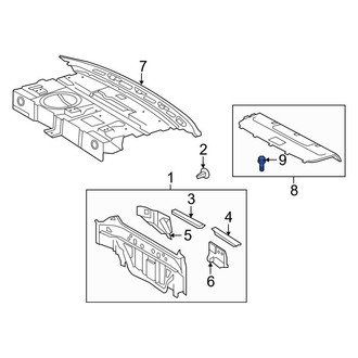 Lexus OE - Package Tray Clip