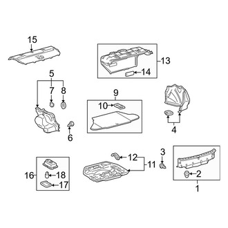 Lexus OE - Rear Body & Floor - Interior Trim