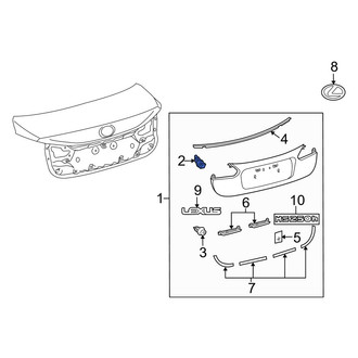 Lexus OE - Deck Lid Finish Panel Clip
