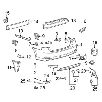 Lexus OE - Rear Bumper - Bumper & Components
