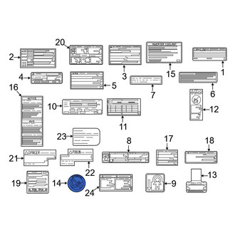 Lexus OE - Air Bag Information Label