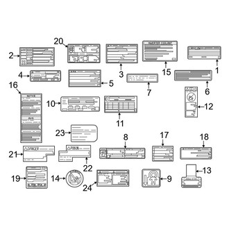 Lexus OE - Information Labels - Labels