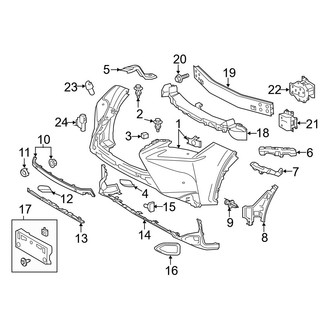 Lexus OE - Front Bumper - Bumper & Components (Cover & Trim), (Base)