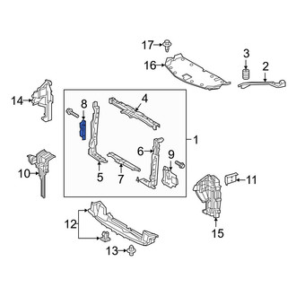 Lexus OE - Right Radiator Support Side Panel Bracket