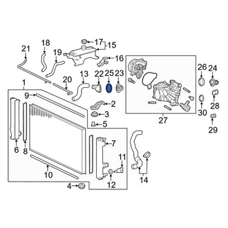 Lexus OE - Engine Coolant Thermostat Gasket