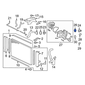 Lexus OE - Engine Coolant Thermostat Gasket