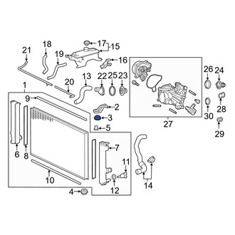 Lexus OE - Upper Radiator Insulator