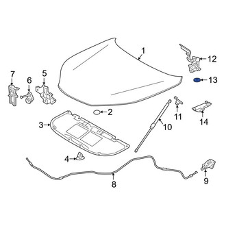 Lexus OE - Hood Hinge Spacer