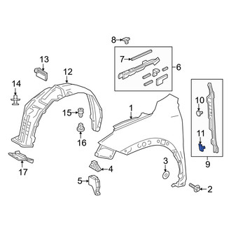 Lexus OE - Fender Insulator Clip