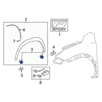 Lexus OE - Door Molding Clip