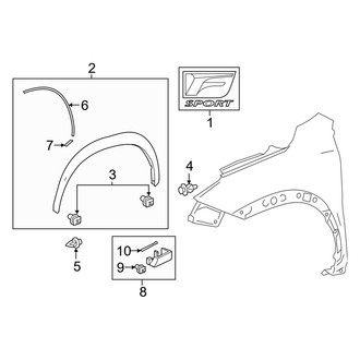 Lexus OE - Fender - Exterior Trim