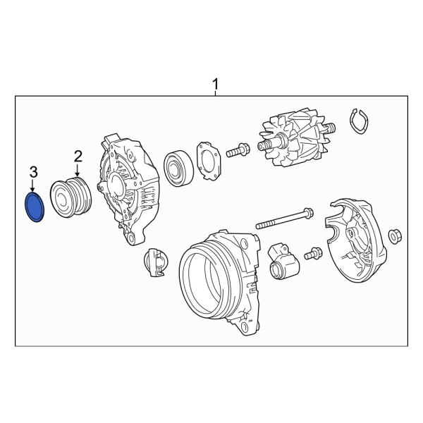 Alternator Pulley Cap