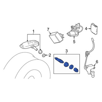 Lexus OE - Tire Pressure Monitoring System (TPMS) Sensor Service Kit