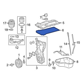 Lexus OE - Engine Valve Cover Gasket
