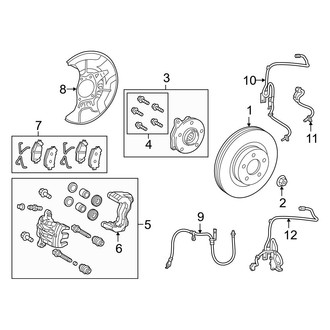 Lexus OE - Front Suspension - Brake Components