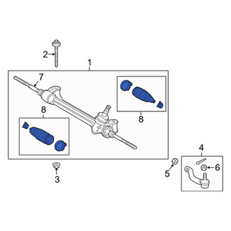 Lexus OE - Rack and Pinion Bellows