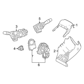 Lexus OE - Steering Column - Shroud, Switches & Levers