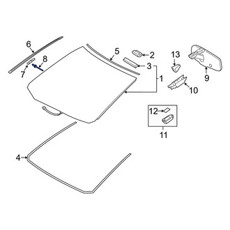 Lexus OE - Windshield Molding Rivet