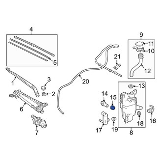 Lexus OE - Washer Fluid Level Sensor Seal