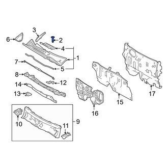 Lexus OE - Deck Lid Hinge Clip