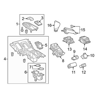 Lexus OE - Center Console (Upper Trim & Switches)