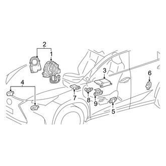 Lexus OE - Restraint Systems - Air Bag Components (Modules & Sensors)