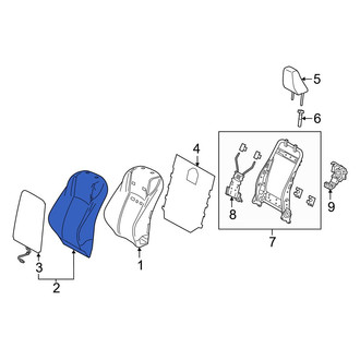 Lexus OE - Front Right Seat Back Cushion Cover
