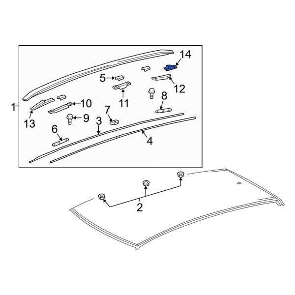 Roof Luggage Carrier Side Rail Gasket