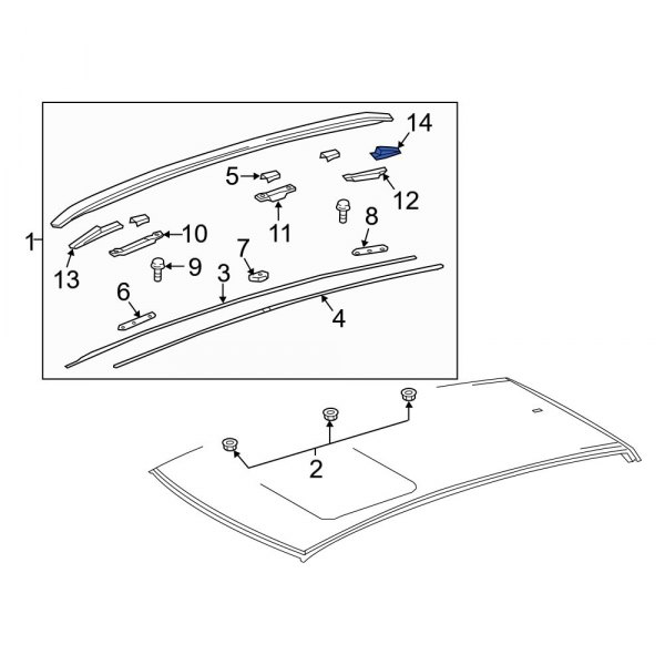 Roof Luggage Carrier Side Rail Gasket