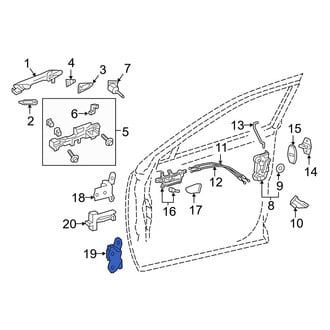 Lexus OE - Front Left Lower Door Hinge