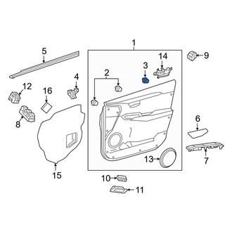Lexus OE - Door Interior Trim Panel Retainer