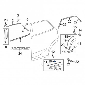 Lexus RX OEM Doors & Parts - Shells, Panels, Armrests | CARiD
