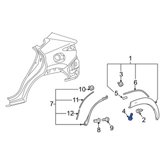 Lexus OE - Mud Flap Screw