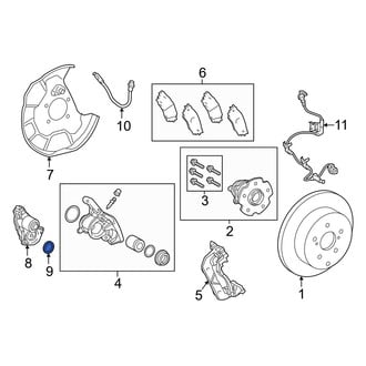 Lexus OE - Parking Brake Actuator O-Ring