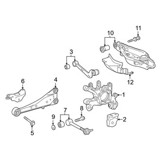 Lexus OE - Rear Suspension - Suspension Components (FWD)
