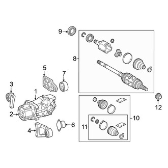 Lexus OE - Rear Suspension - Axle & Differential (AWD)