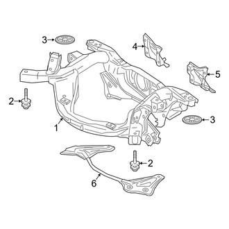 Lexus OE - Rear Suspension - Suspension Mounting (AWD)
