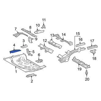 Lexus OE - Rear Right Floor Extension