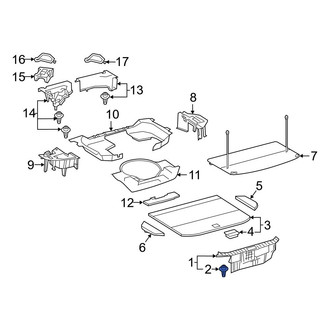 Lexus OE - Rear Body Panel Trim Panel Clip