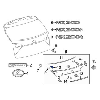 Lexus OE - Bumper Corner Cover Clip