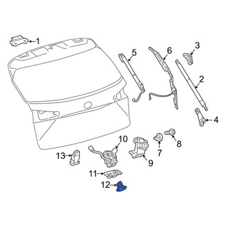 Lexus OE - Rear Liftgate Lock Striker Plate