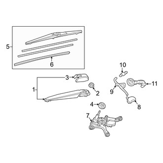 Lexus OE - Lift Gate - Wiper & Washer Components