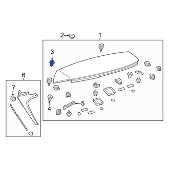Lexus OE - Wheel Arch Molding Clip