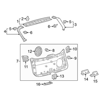 Lexus OE - Lift Gate - Interior Trim