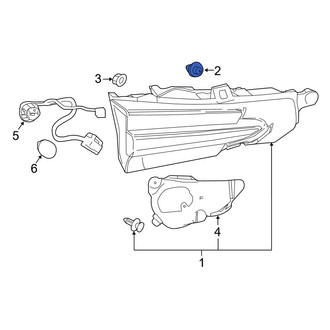 Lexus OE - Lower Tail Light Clip